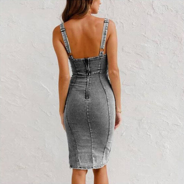 Womens Denim Dress - Image 7