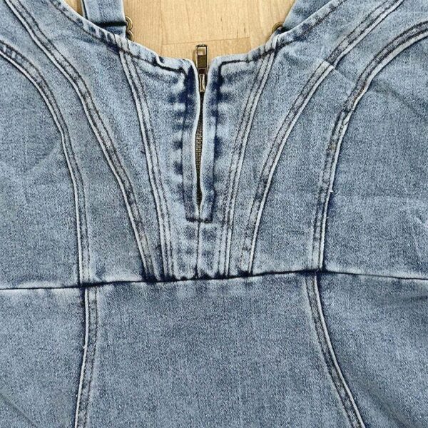 Womens Denim Dress - Image 5