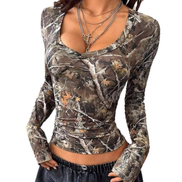 Women's Camouflage Long Sleeve - Image 6