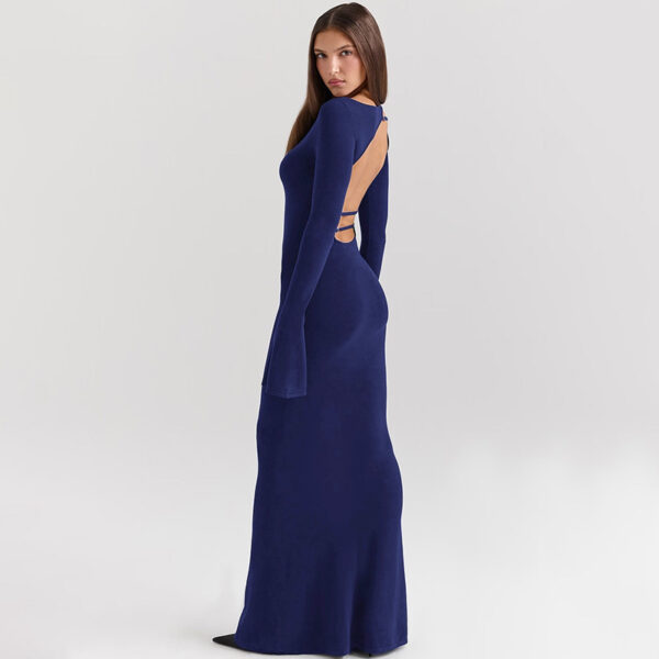 Backless Slim Fit Dress - Image 4