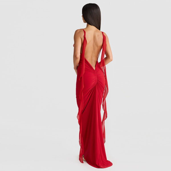 Women's Long Backless Dress - Image 4